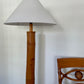 - Bamboo Floor Lamp with White Shade