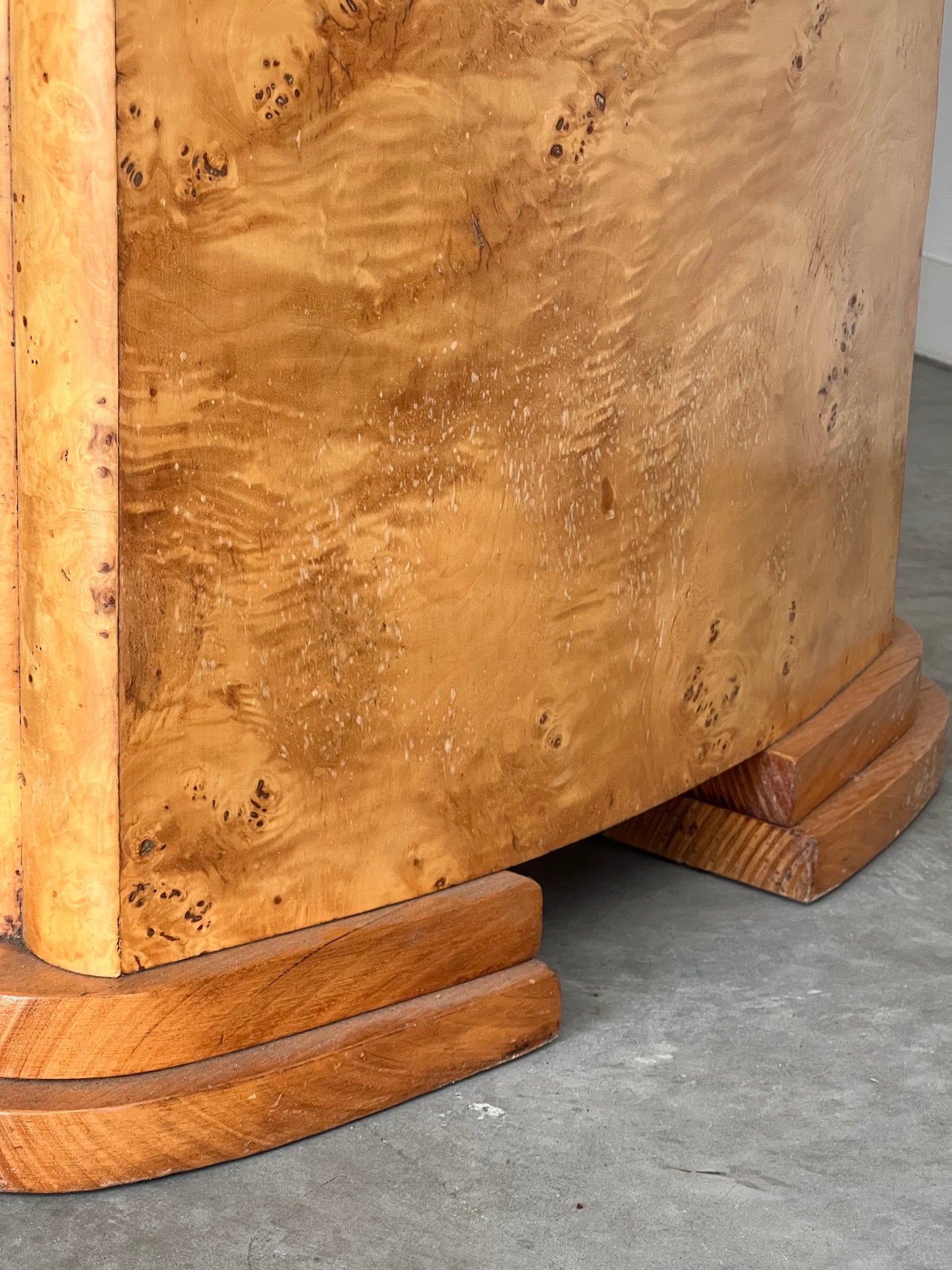 - Vintage Maple Burl Table