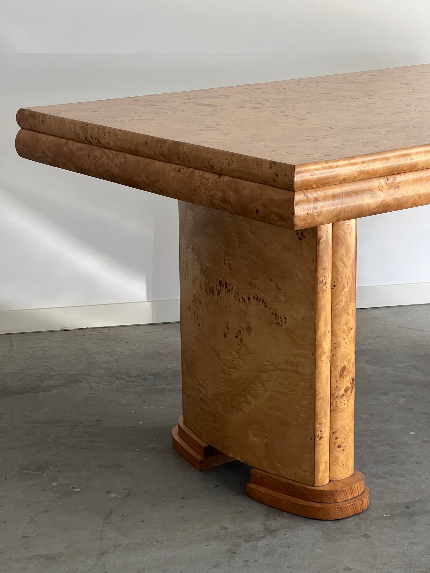 - Vintage Maple Burl Table