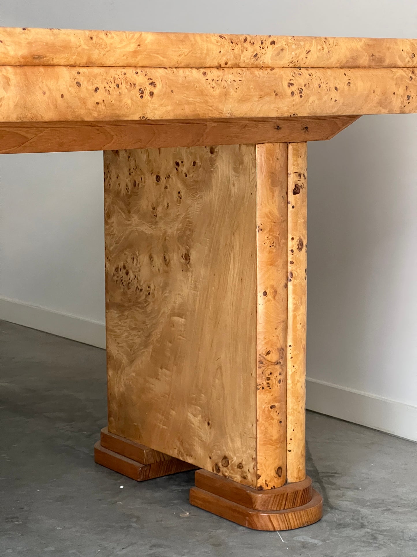 - Vintage Maple Burl Table