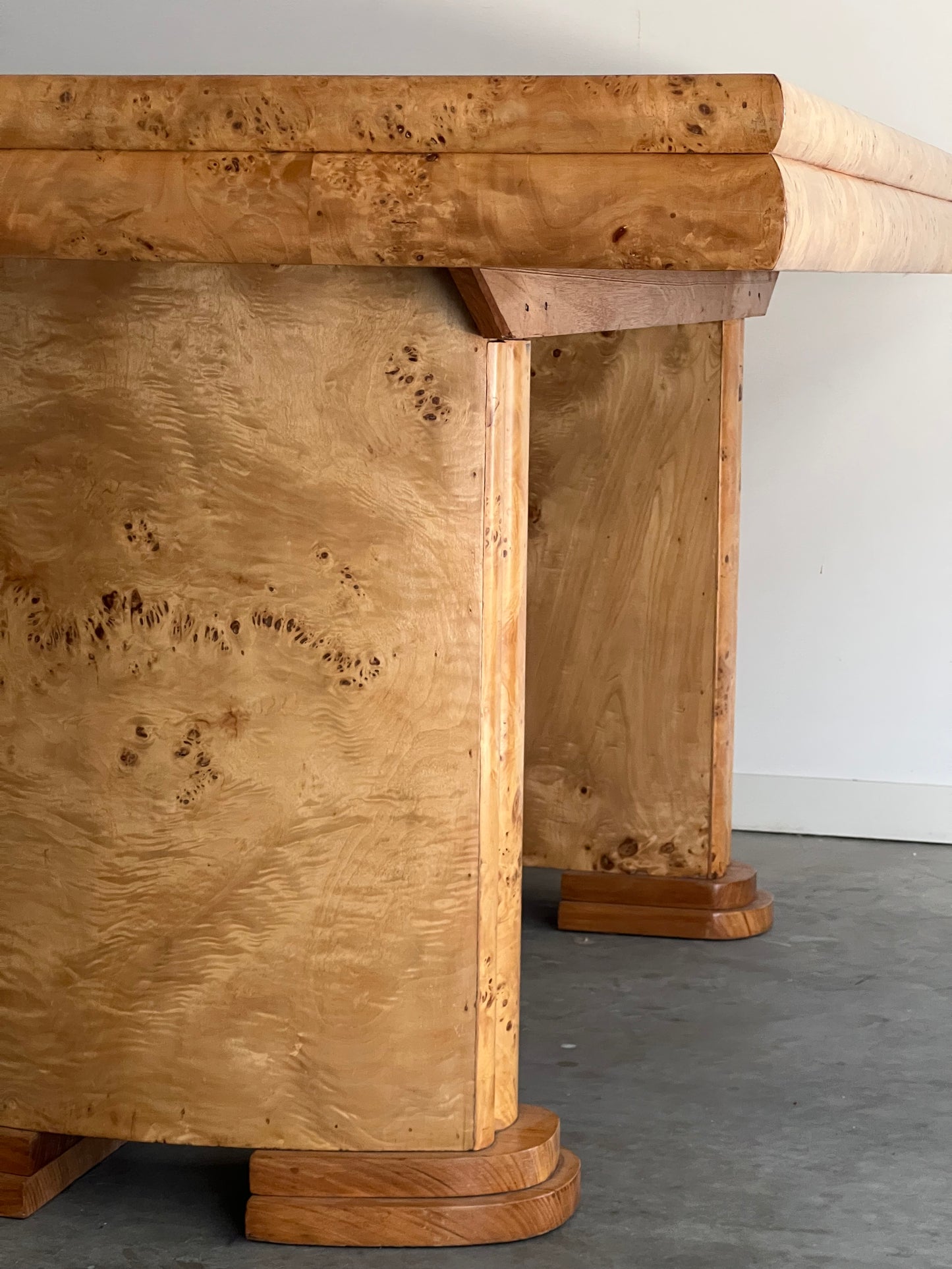- Vintage Maple Burl Table