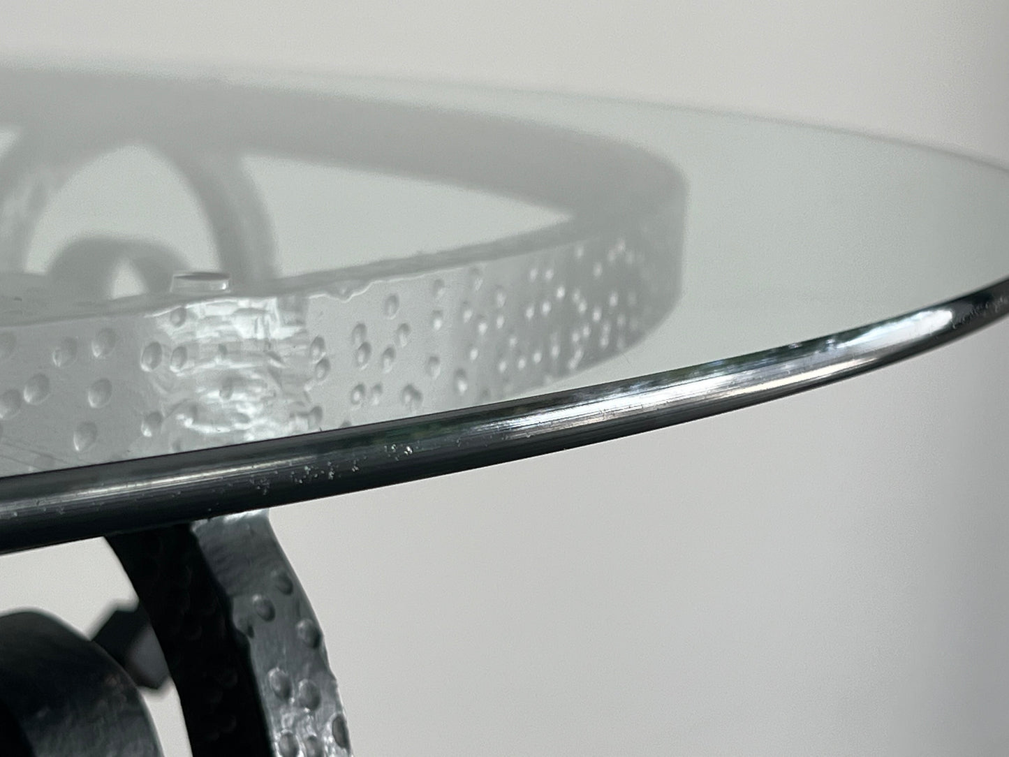 Italian Wrought Iron & Glass Dining Table by Casa Padrino