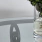 Italian Wrought Iron & Glass Dining Table by Casa Padrino