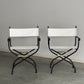 - Wrought Iron Style Director Chair - Two Available