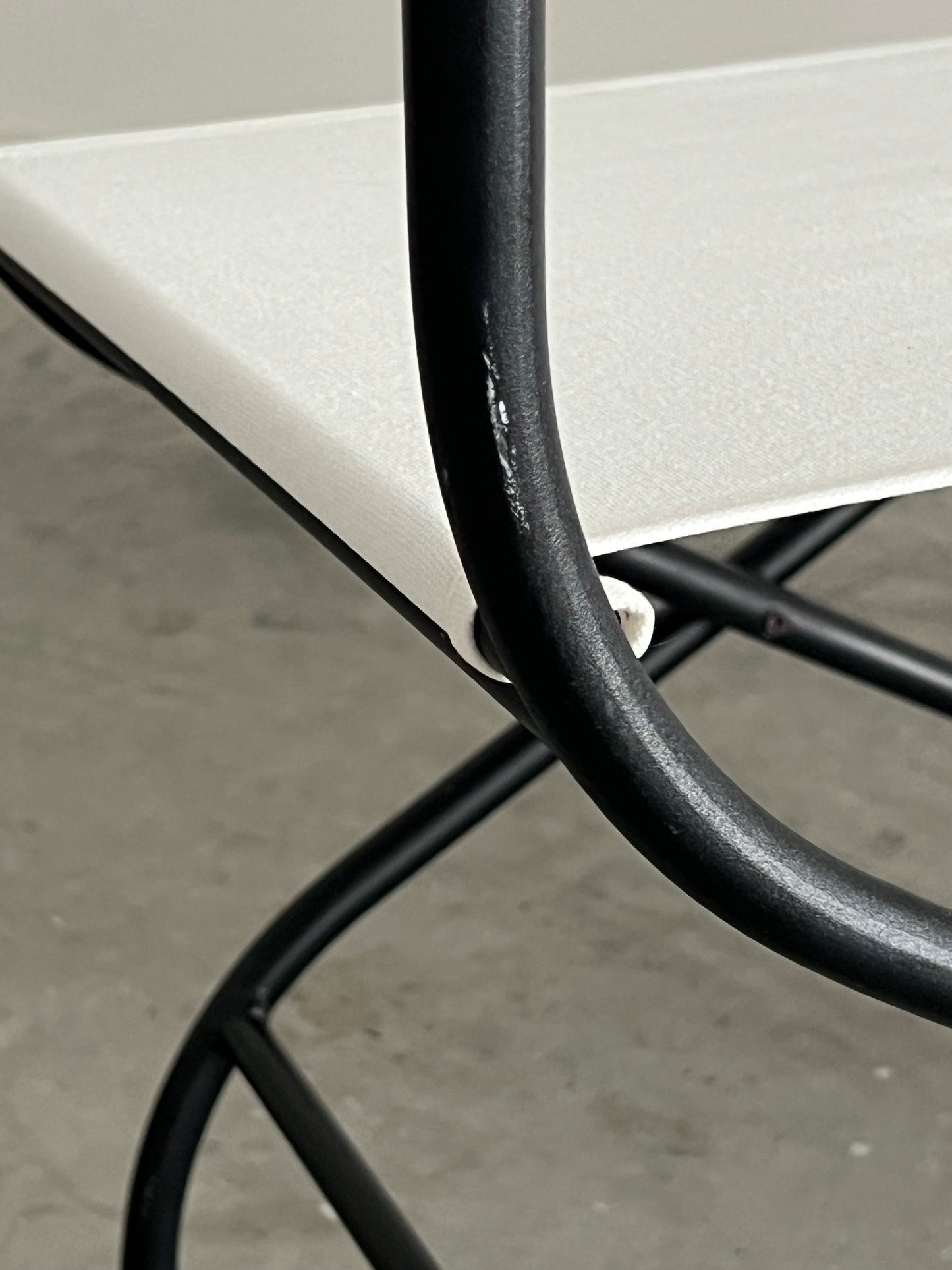 - Wrought Iron Style Director Chair - Two Available