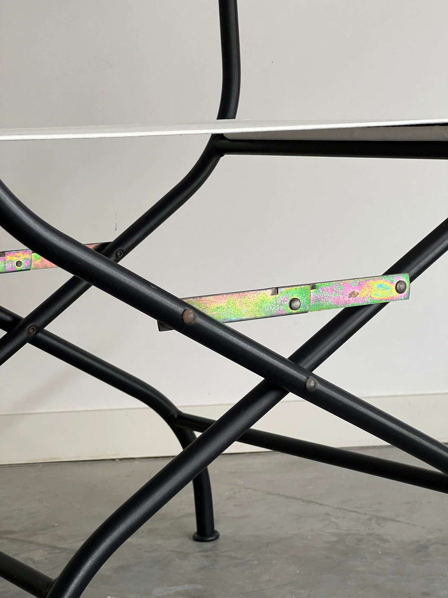 - Wrought Iron Style Director Chair - Two Available