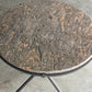 Vintage Italian Wrought Iron & Granite Tripod Side Table - Two Available