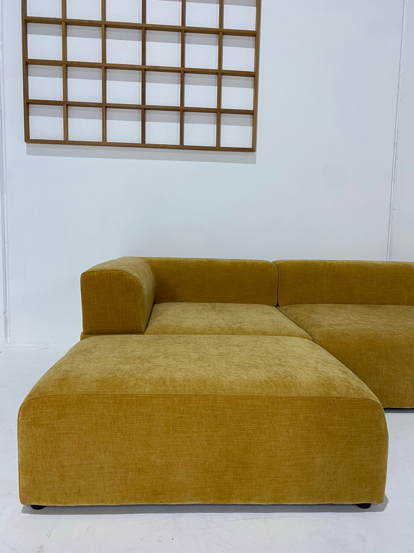- Six Piece Mustard Modular Sofa