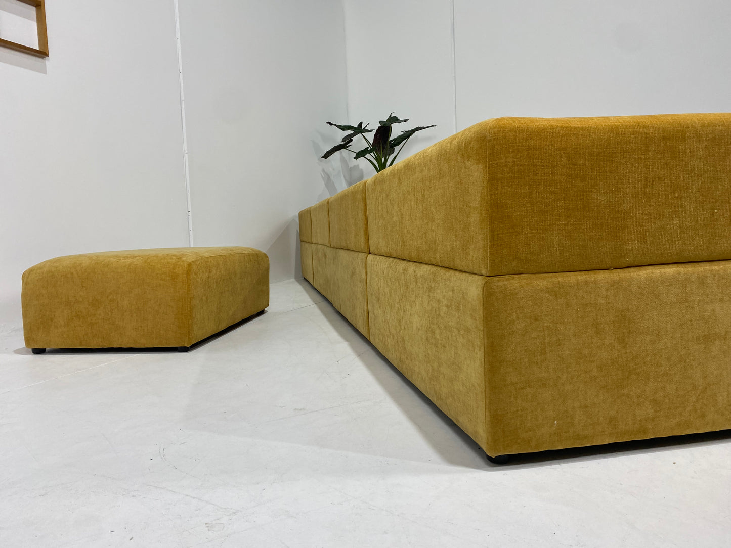 - Six Piece Mustard Modular Sofa