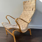 1940s Swedish 'Pernilla' Easy Chair & Footrest by Bruno Mathsson
