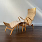 1940s Swedish 'Pernilla' Easy Chair & Footrest by Bruno Mathsson