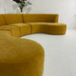 - Mustard Four Piece Curved Sofa Set