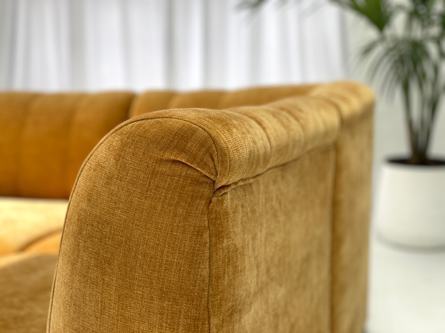 Four Piece Mustard Modular Sofa Set