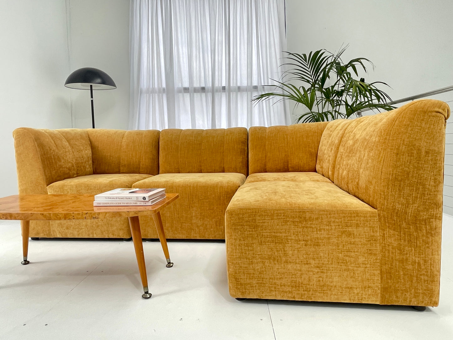 Four Piece Mustard Modular Sofa Set