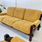 - Corduroy Three-Seater Sofa