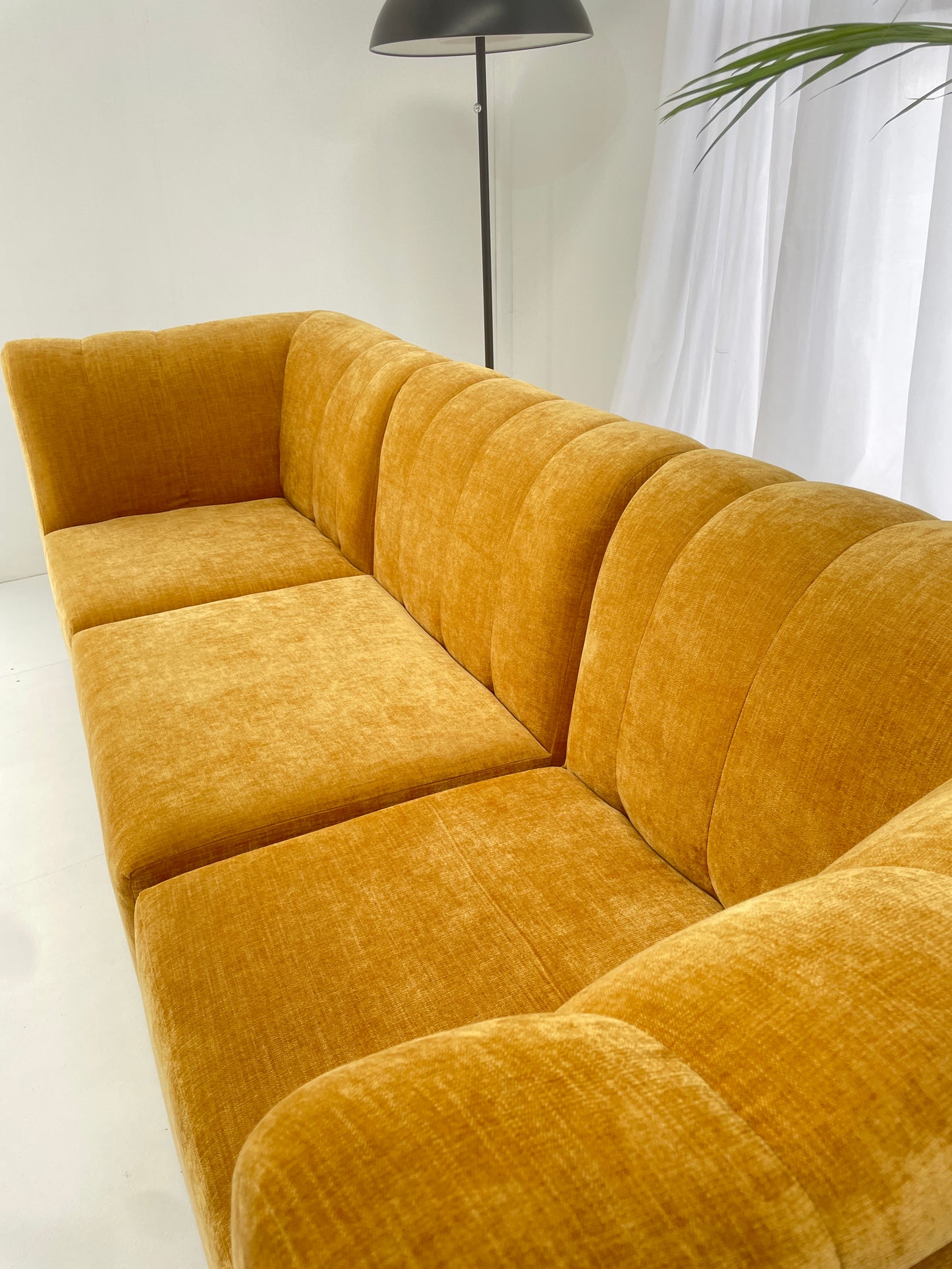 Four Piece Mustard Modular Sofa Set