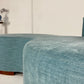- Sky Blue Curved Sofa