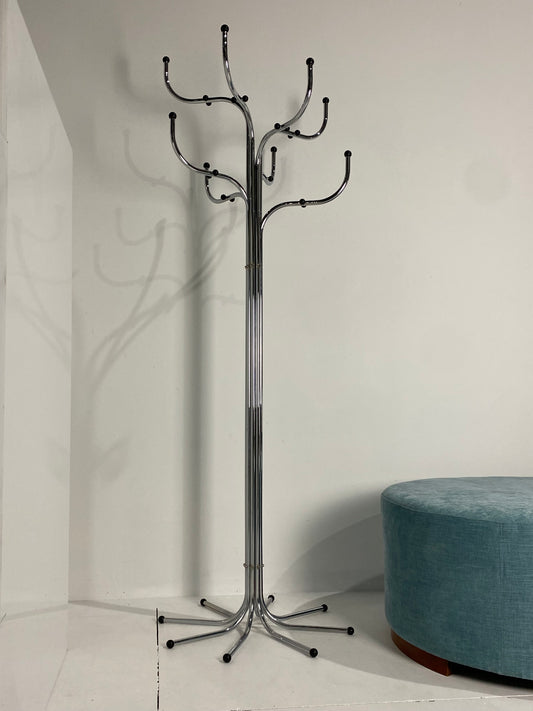 - Chrome 'Coat Tree' Coat Stand by Sidse Werner for Fritz Hansen.
