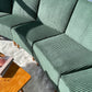 - Green Corduroy Mid Century Corduroy Sofa Set