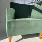 - Green Corduroy Mid Century Corduroy Sofa Set