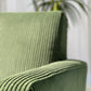- Green Corduroy Mid Century Corduroy Sofa Set