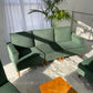 - Green Corduroy Mid Century Corduroy Sofa Set