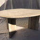 Vintage Oval Travertine Dining Table
