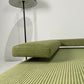 - Green Jumbo Corduroy Four Piece Modular Sofa