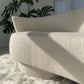 Bouclé Curved Sofa