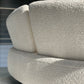 Bouclé Curved Sofa