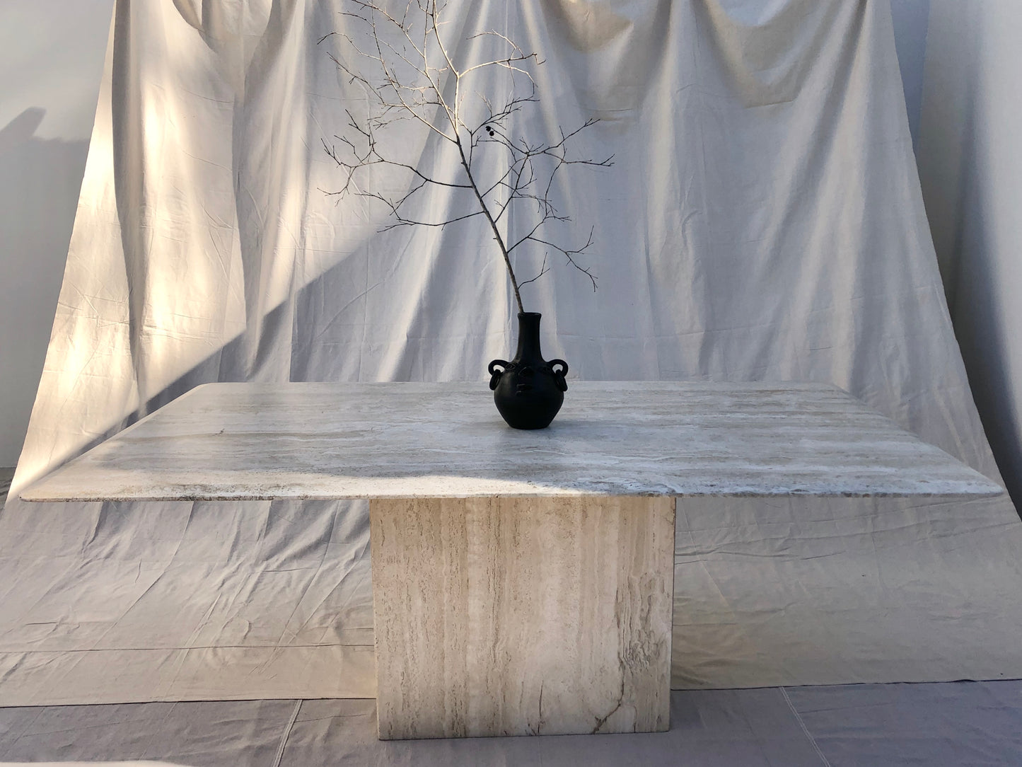 Travertine Dining Table
