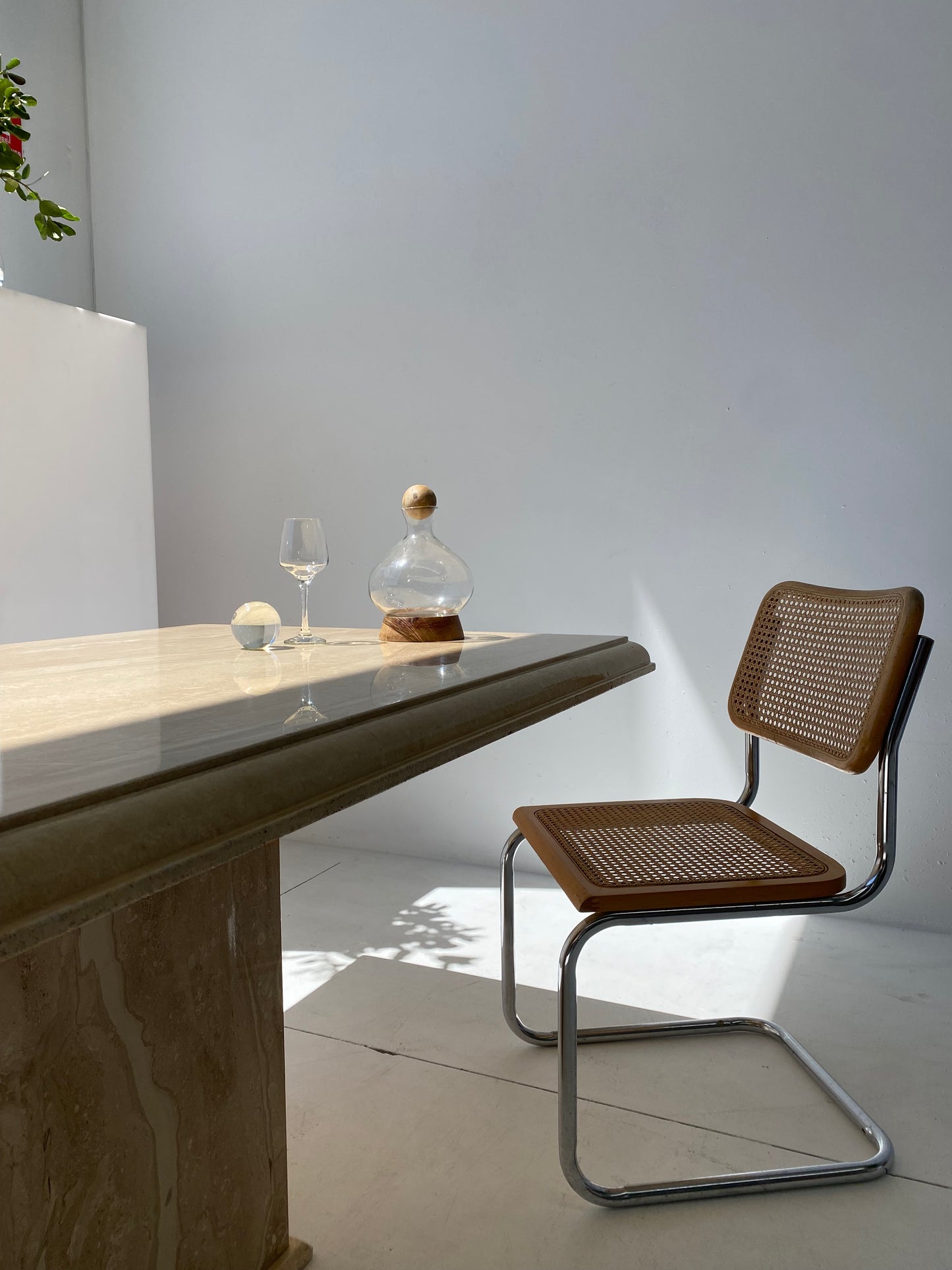 Large Polished Italian Marble Dining Table