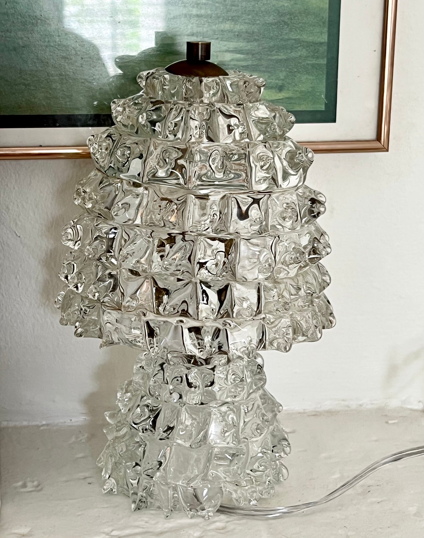 Murano Rostrato Table Lamp, Italy c. 1940