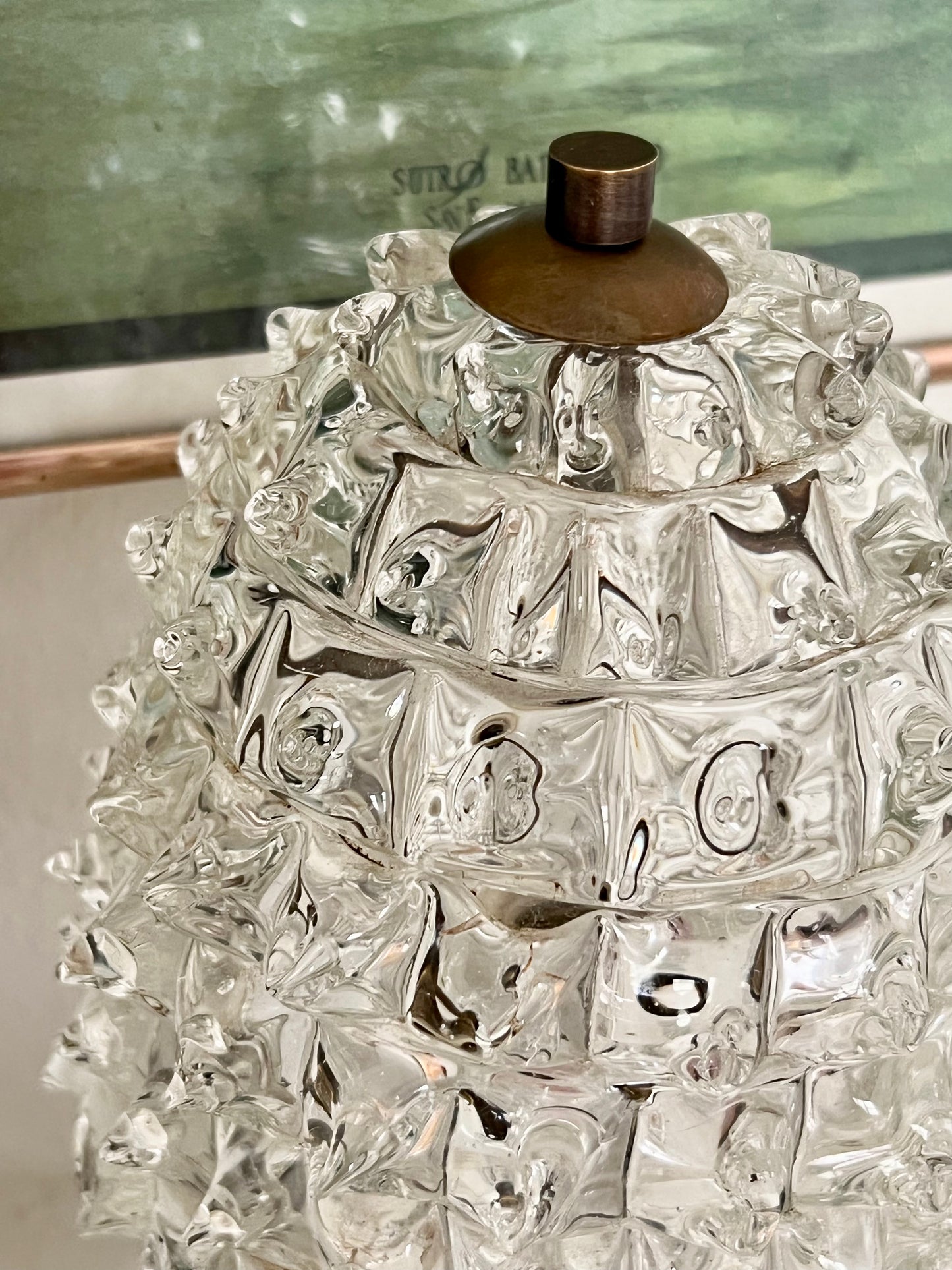 Murano Rostrato Table Lamp, Italy c. 1940