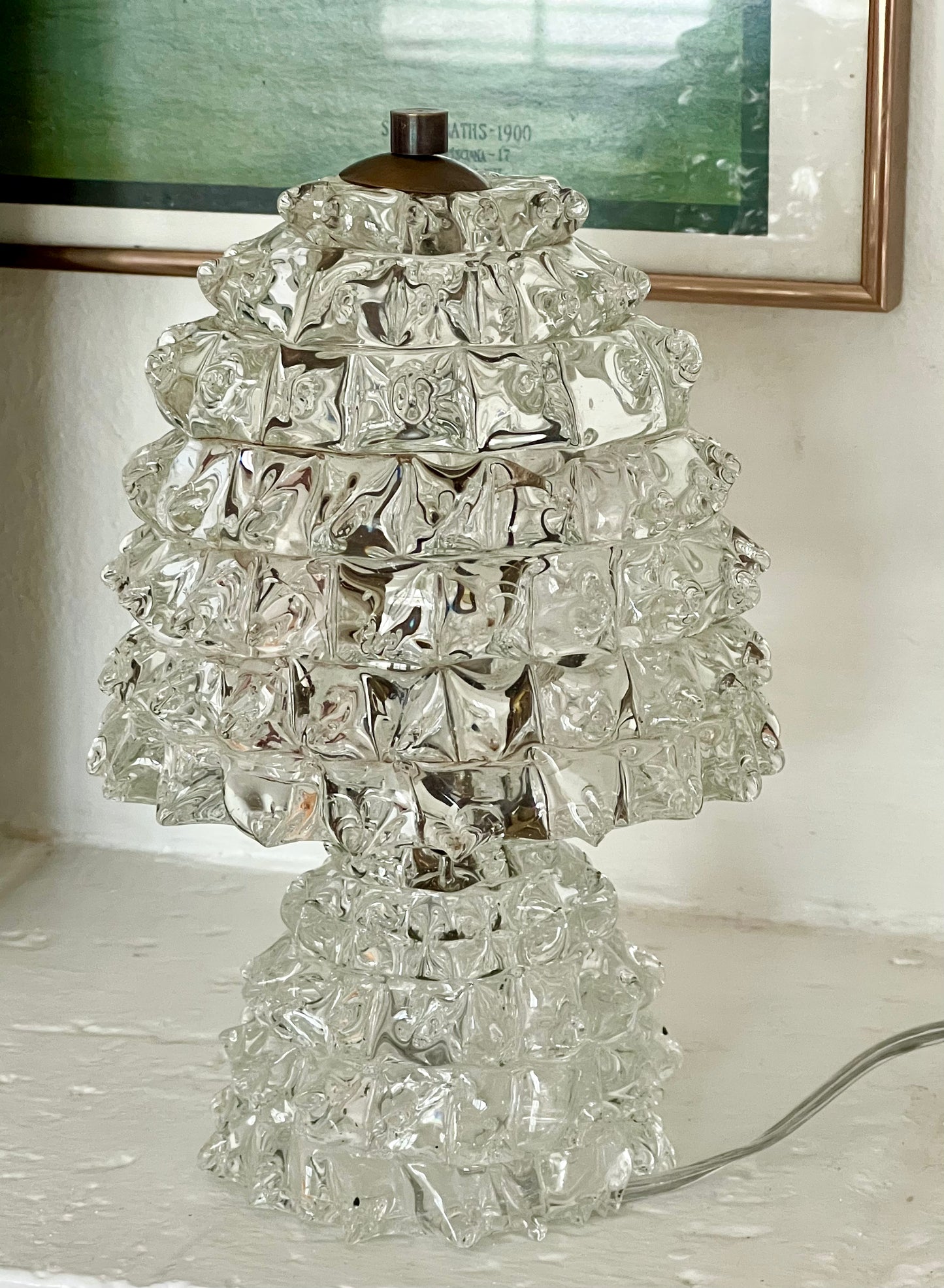 Murano Rostrato Table Lamp, Italy c. 1940