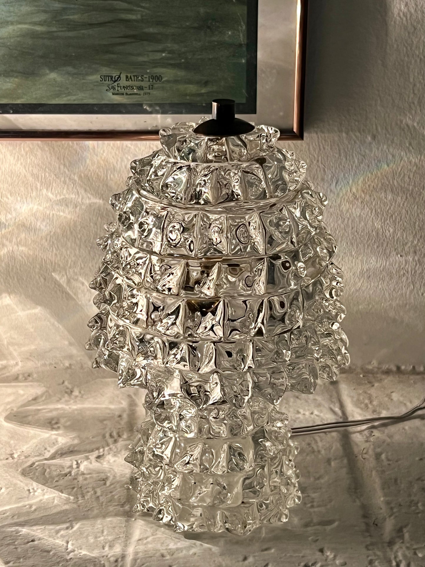 Murano Rostrato Table Lamp, Italy c. 1940