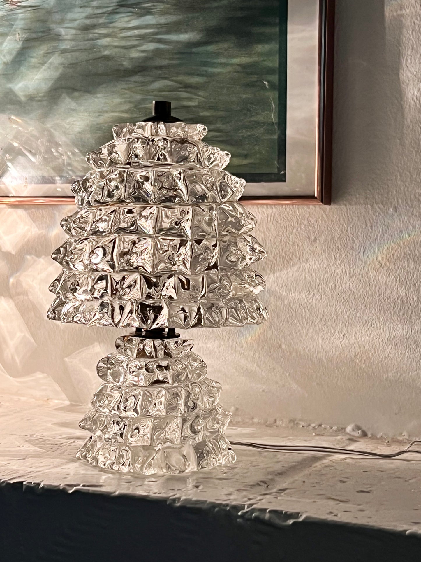 Murano Rostrato Table Lamp, Italy c. 1940