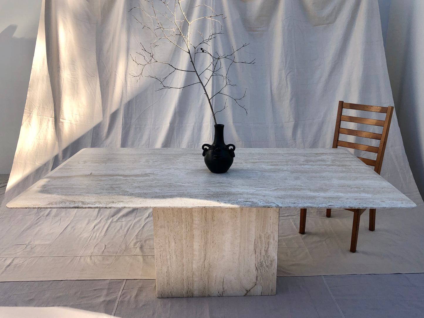 Travertine Dining Table