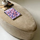 - Curved Ottoman in Cashew Velvet
