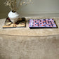 - Curved Ottoman in Cashew Velvet