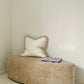 - Curved Ottoman in Cashew Velvet