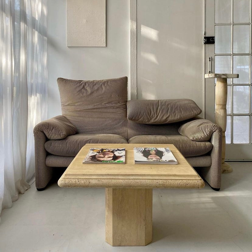 - Original Maralunga Two-Seater Sofa by Vico Magistretti for Cassina