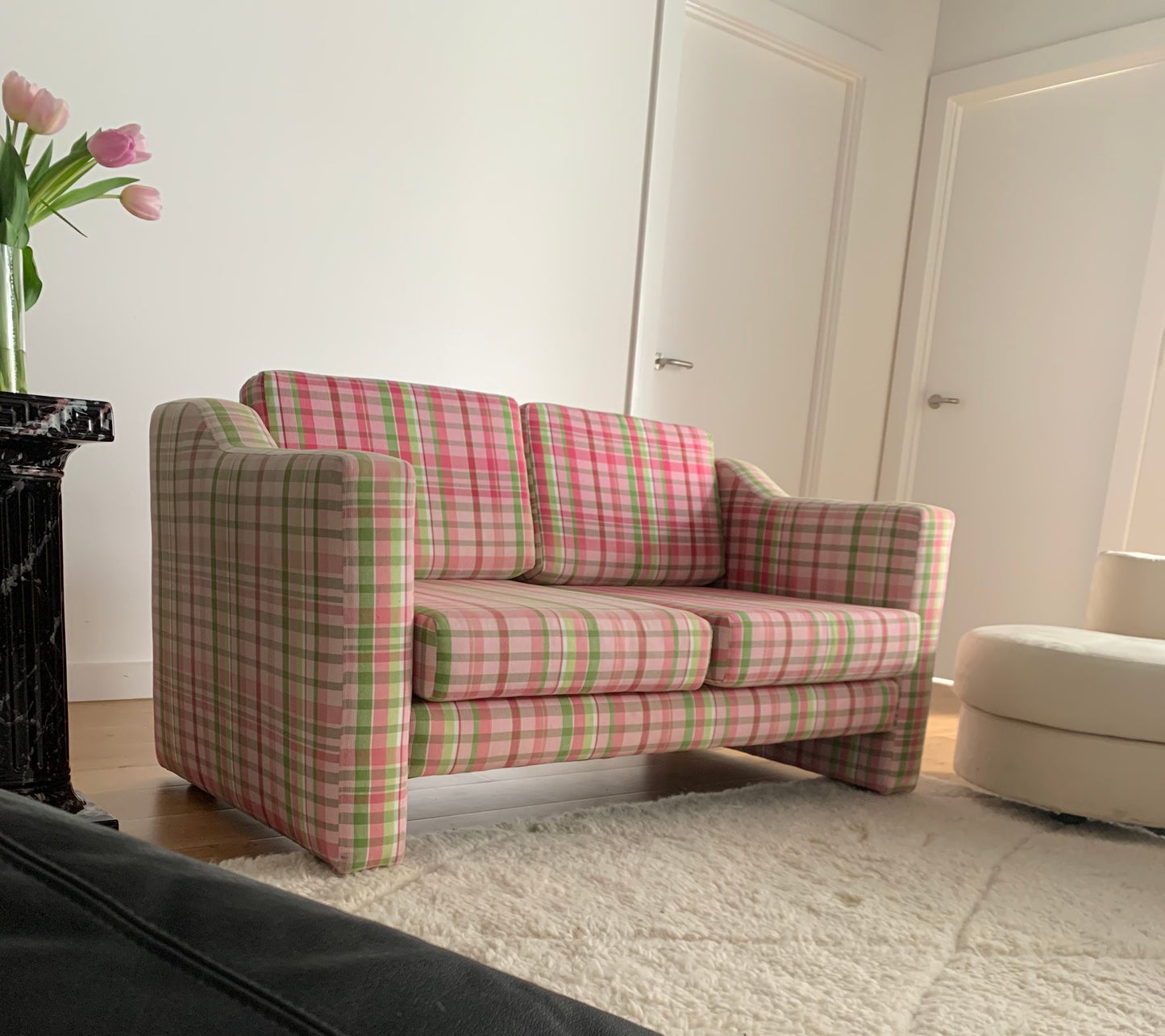 Gelato Plaid Sofa by Sabien Interiors, 1980