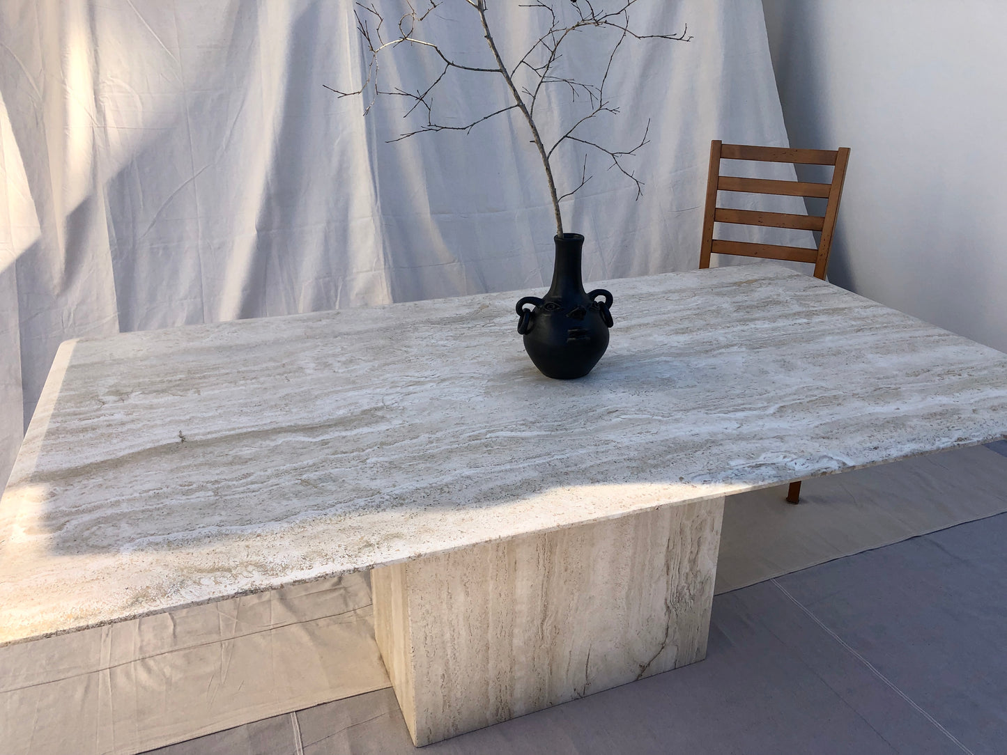Travertine Dining Table