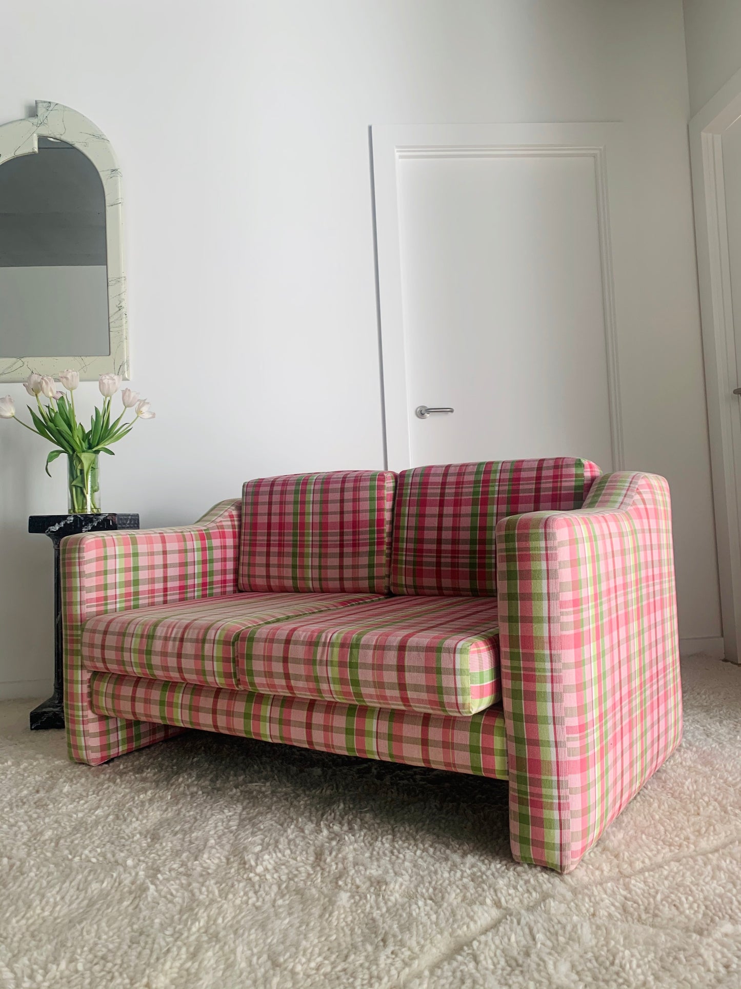 Gelato Plaid Sofa by Sabien Interiors, 1980