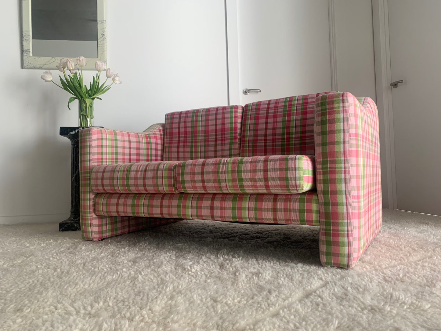 Gelato Plaid Sofa by Sabien Interiors, 1980