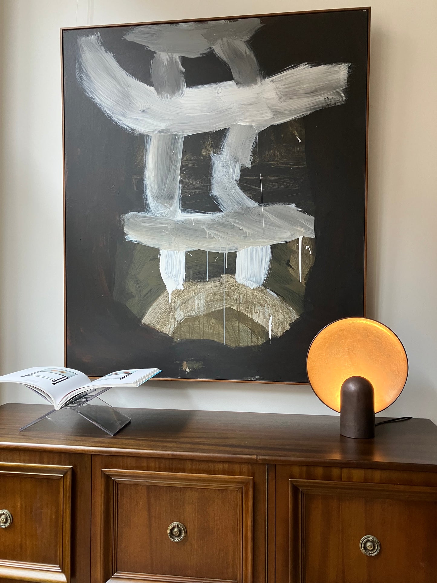 - Henry Wilson - Blackened Bronze Surface Sconce