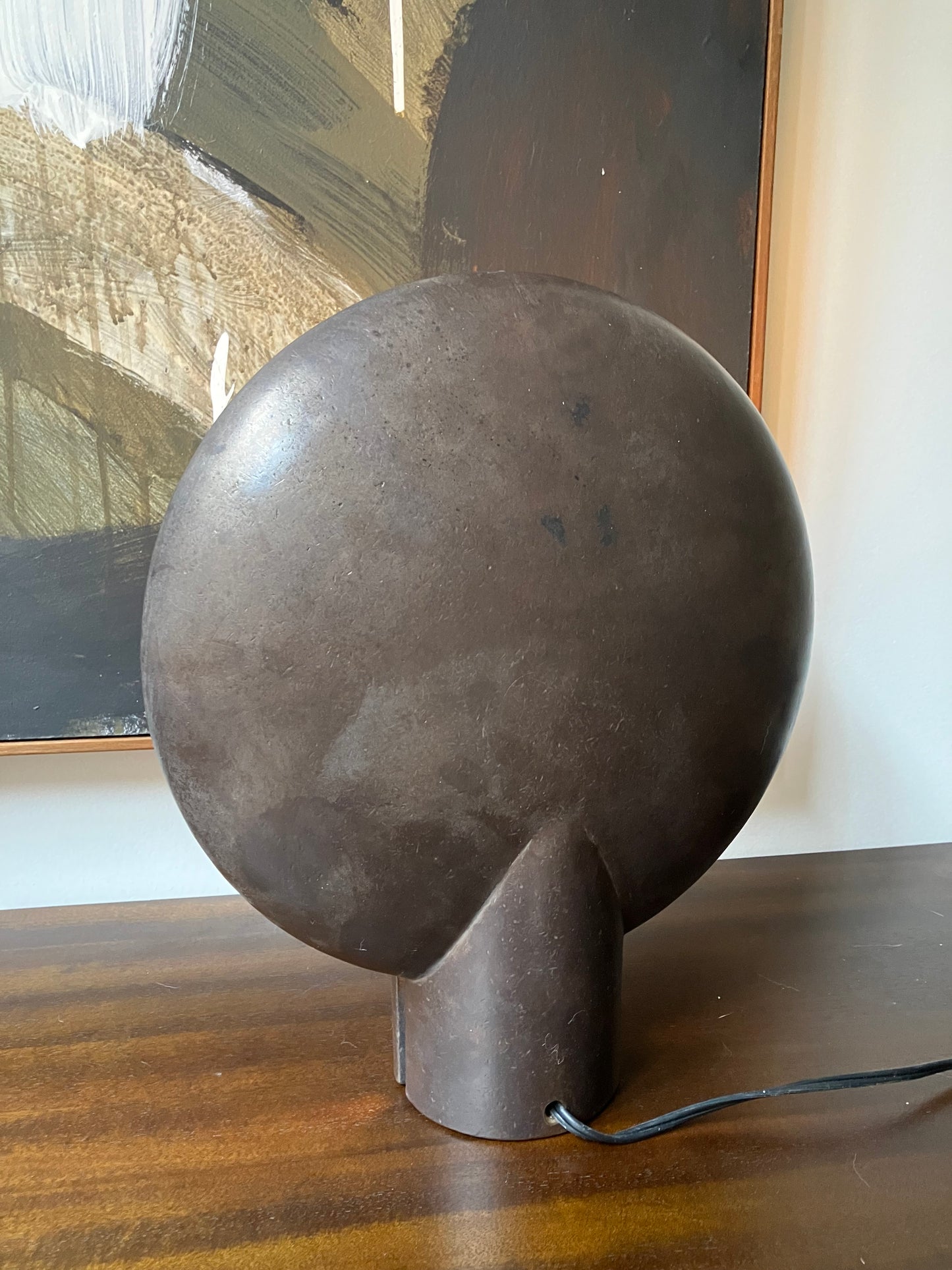 - Henry Wilson - Blackened Bronze Surface Sconce