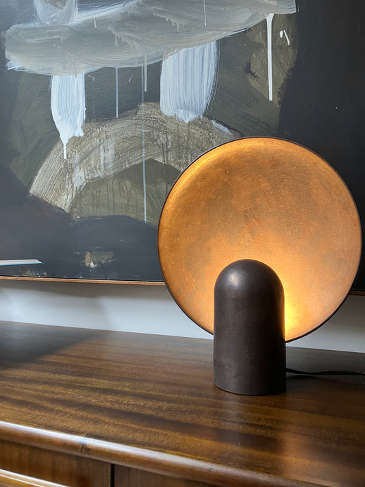 - Henry Wilson - Blackened Bronze Surface Sconce