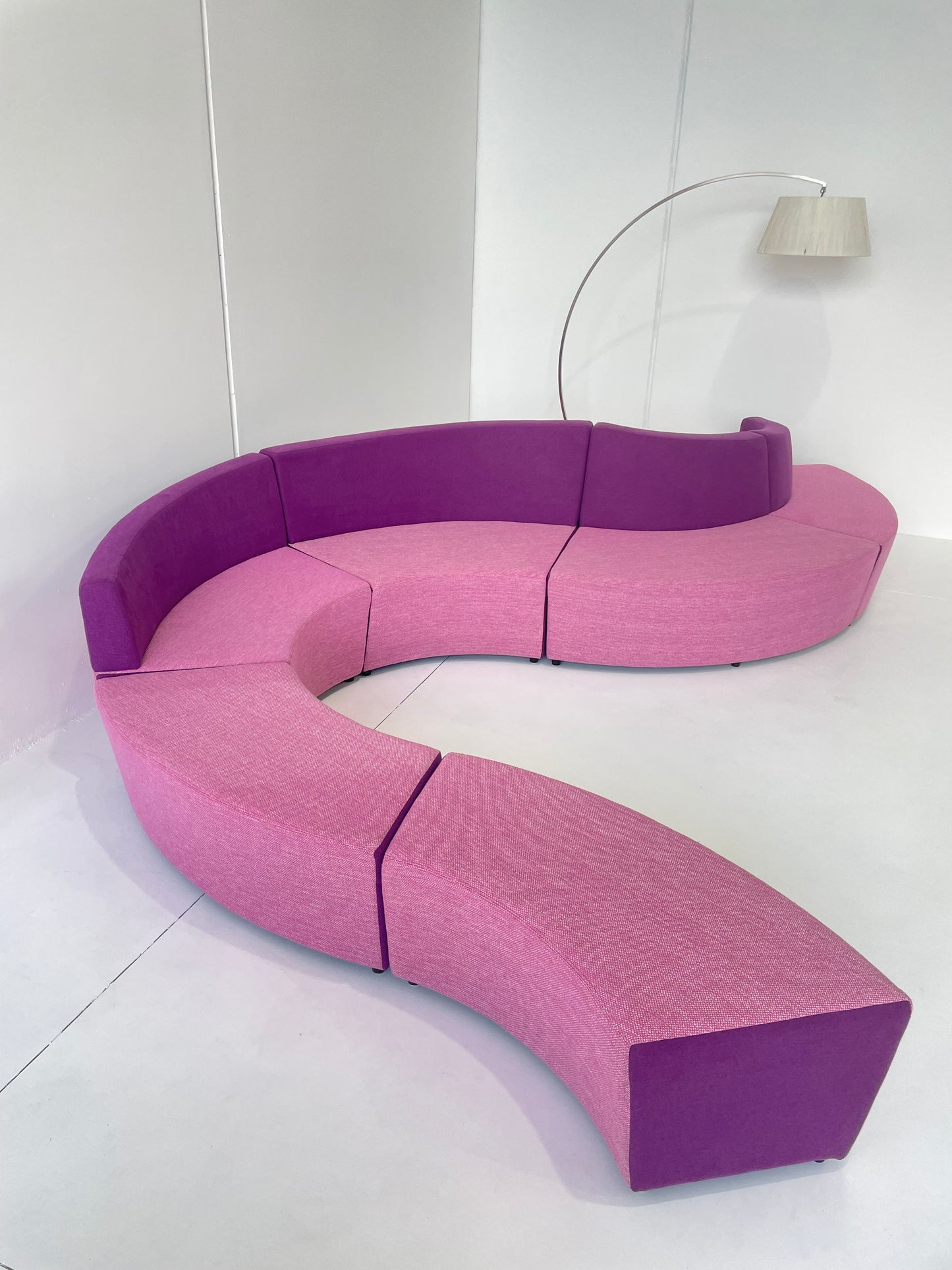 - Large Pink Modular Sofa
